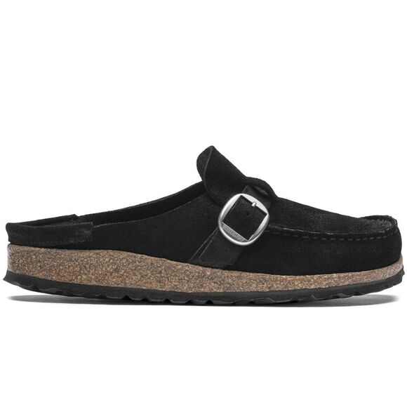 Birkenstock Buckley Suede Leather Clogs- Black - Picture 3 of 16
